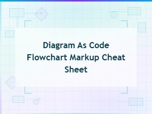 Diagram as Code Flowchart Markup Cheat Sheet and Syntax Reference